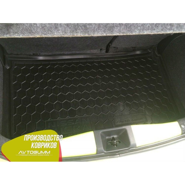 Автомобільний килимок в багажник Nissan Micra (K13) 2010- (Avto-Gumm)