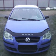 Дефлектор капоту мухобійка Volkswagen Polo 4 з 2005-2009 / рестайлінг