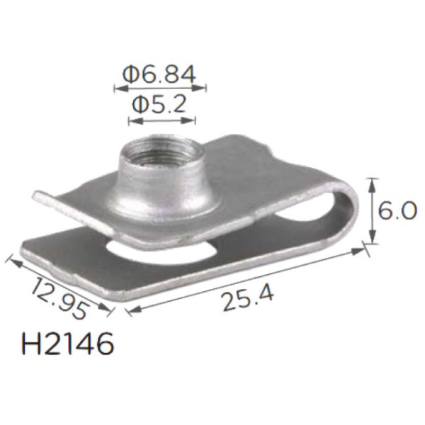 Скоба под винт L-25, 4x12, 95 D=5 Honda (90675SA5003)H2146)