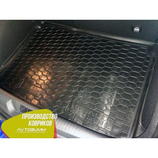 Автомобільний килимок в багажник Renault Megane 4 2016 - Hatchback / Гумовий (Avto-Gumm)