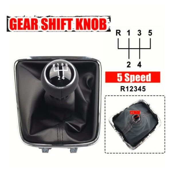 Ручка КПП з пильником у зборі Модельна для Volkswagen Tiguan I 2007-2015 (5 Швидкостей) FXVW-166-5G