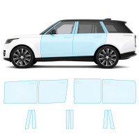 Антигравийная защитная бронепленка по лекалам для Land Rover Range Rover L460 2022- зоны дверей и стойки окон