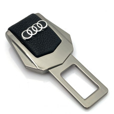 Заглушка ремня безопасности с логотипом Audi Темный Хром 1 шт
