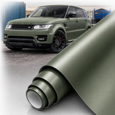 Автомобільна Вінілова Плівка ПВХ Super Matte Satin Army Green 1.52 Метра х 1 Метр 160 мікрон (CL-MS-11)