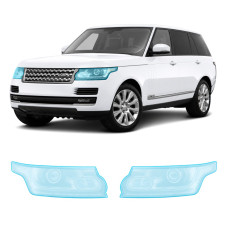 Антигравийная защитная бронепленка по лекалам для Land Rover Range Rover L405 2012-2017 - оптика (фары и ПТФ)