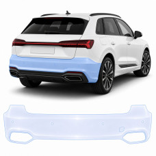 Антигравийная защитная бронепленка по лекалам для Audi Q8 e-tron GE facelift 2023-2025 - задний бампер