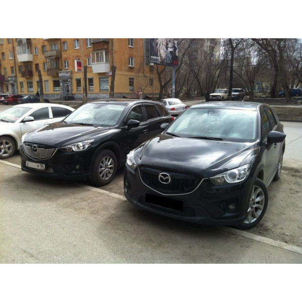 Дефлектор капоту мухобійка для MAZDA CX5, 12-, темний