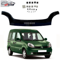 Дефлектор капота мухобойка Renault Kangoo 1997-2003 Евро Крепление (Vip Tuning)