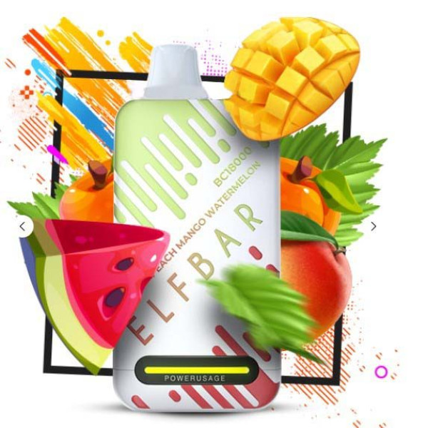 Elf Bar BC 18000 25ml Peach Mango Watermelon (Персик Манго Кавун) Два режима