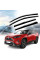 Дефлекторы окон ветровики Benke для Toyota Rav 4 2018- Антихром (Тенмный Молдинг Нержавейка 3D)
