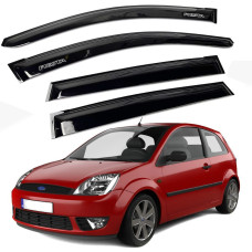 Дефлектори вікон вітровики для Ford Fiesta 2002-2008 5D Voron Glass