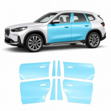Антигравийная защитная бронепленка по лекалам для BMW X1 U11 2022- зоны дверей и стойки окон