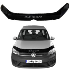 Дефлектор капота мухобійка Volkswagen Caddy 2010-2015 Voron Glass