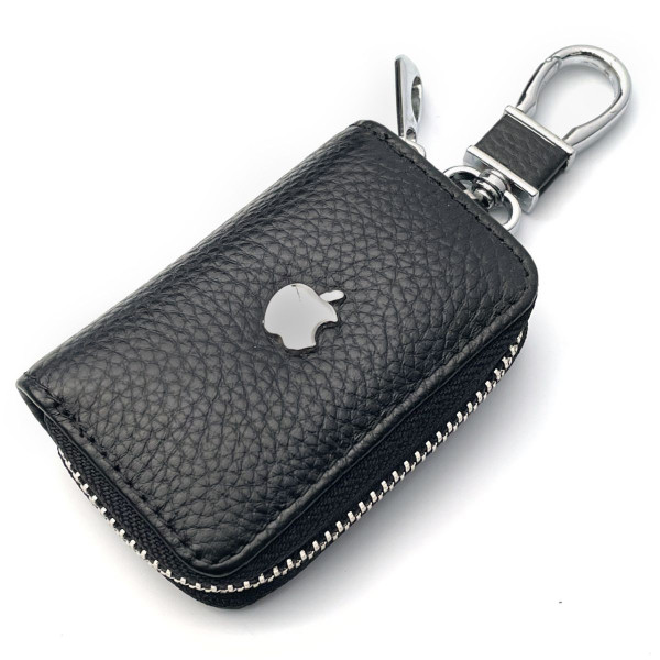 Ключница автомобильная для ключей с логотипом Apple (Тисненая кожа)