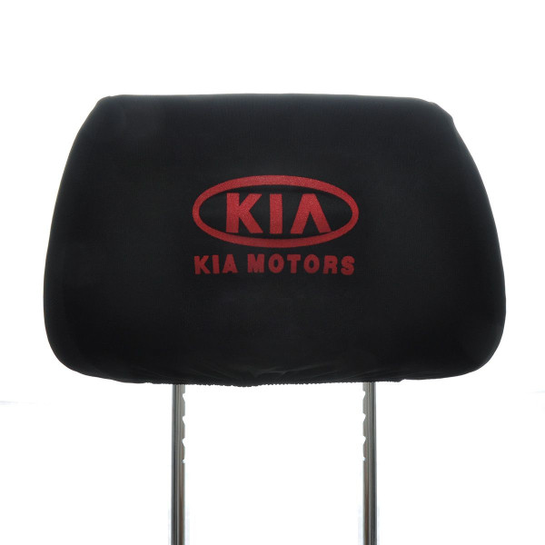 Чехлы для подголовников Универсальные Kia Черные 2 шт