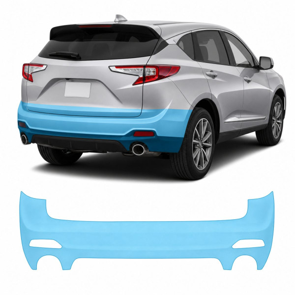Антигравийная защитная бронепленка по лекалам для Acura RDX TC1 2019-2021 - задний бампер