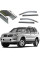 Дефлекторы окон ветровики Benke для Toyota Prado FJ120 / Lexus GX470 2003- (Хром Молдинг Нержавеющей 3D)