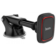 Автодержатель для телефона магнитный HOCO CA42 на скотче Black-Carbon