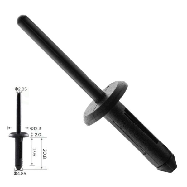 Заклепки пластиковая Volkswagen 17585357701C Ford, Chevrolet 20432975 (C200)