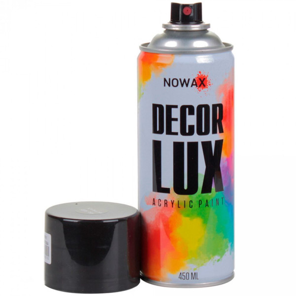 Акрилова фарба Nowax Спрей 450 мл Чорний мат (matt black/ral9005) NX48011