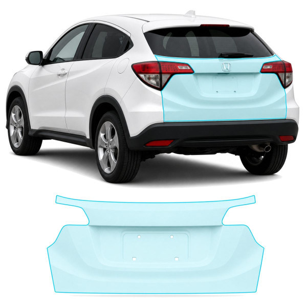 Антигравийная защитная бронепленка по лекалам для Honda HR-V (US/глобальний) II 2015-2018 - зона крышки багажника