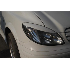 Реснички фар Fly для Mercedes Viano 04-13 Черные 2 шт