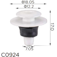 Клипса крепления молдинга Крыло Багажник VW SKODA SEAT TOYOTA MAZDA FORD AUDI PORSCHE C0924
