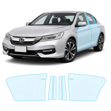 Антигравійна захисна бронеплівка за лекалами для Honda Accord IX facelift 2016-2017 - зони дверей і стійки вікон