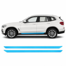 Антигравійна захисна бронеплівка за лекалами для BMW X3 G01 2017-2021 - нижня зона кузова та пороги