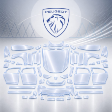Антигравійна захисна бронеплівка за лекалами для Peugeot 2008 I 2013-2019 - повний кузов