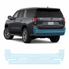Антигравийная защитная бронепленка по лекалам для Chevrolet Suburban IV 2021- задний бампер