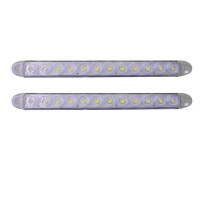 Дневные ходовые огни ДХО на скотче 12v / 32 см / 6W*2 / Crystal White Белые 2 шт