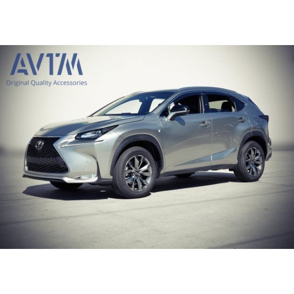 Дефлектори вікон вітровики Lexus NX 2014- з хромом молдингом 4 шт (08611-78810)