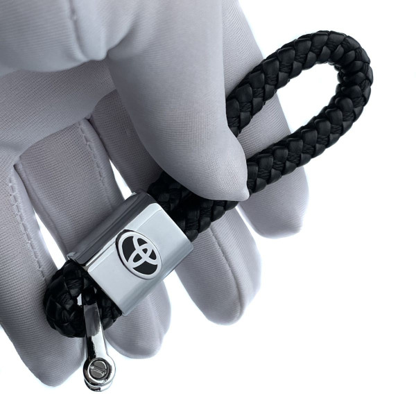Стильний шкіряний брелок з логотипом Toyota