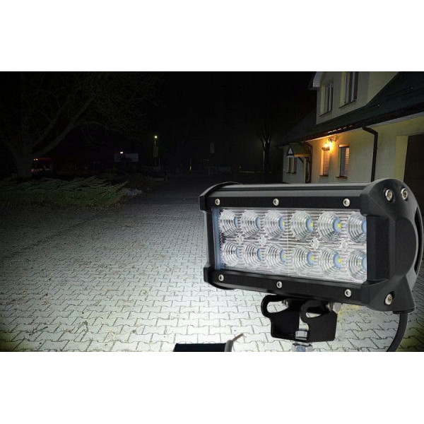 Додаткова LED фара 36W 176x107x73 mm (3W*12) 10-30V / Ближній (2770)