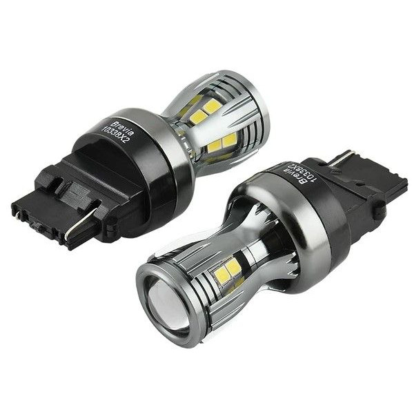 LED автолампа Brevia PowerPro 12/24V P27W 350Lm 14x2835SMD 6000K CANbus W2,5x16d 2 шт (10338X2)