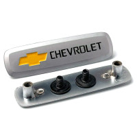 Емблема шильдик Chevrolet для автомобільних килимків Алюміній 1 шт