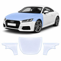Антигравійна захисна бронеплівка за лекалами для Audi TT 8S 2014-2023 - капот і передні крила