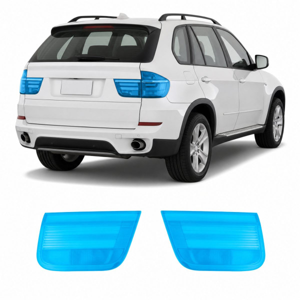 Антигравийная защитная бронепленка по лекалам для BMW X5 E70 2006-2013 - задние фонари стопы