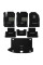Ворсовые коврики для Hyundai Kona ДВC 2017-2020 с подпятником 5 шт (Carrera)