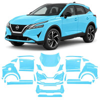 Антигравийная защитная бронепленка по лекалам для Nissan Qashqai J12 2021-2024 - полный кузов