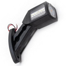 Габаритные огни для грузовиков Рожки 12/24V / косой 13 см / Красный-Белый-Желтый 2 шт (TH 601)