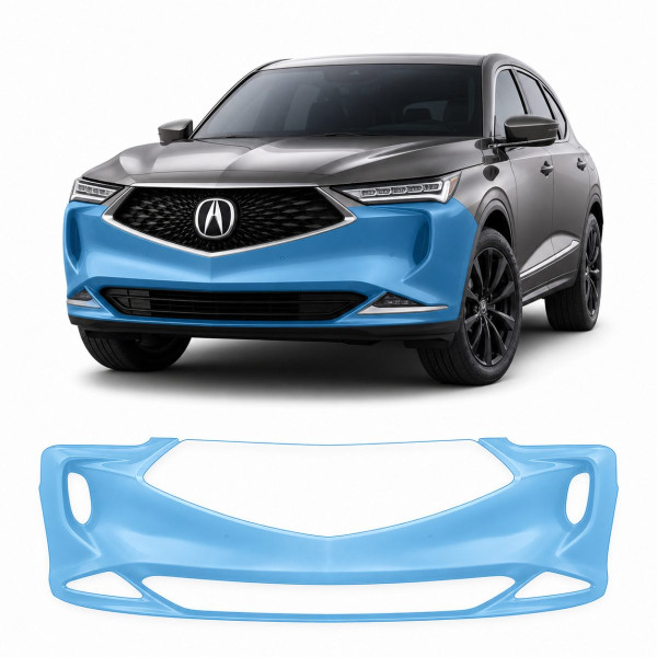 Антигравийная защитная бронепленка по лекалам для Acura MDX YD4 2022 - передний бампер