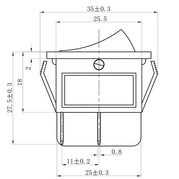 Кнопка Перемикач клавішний 12V (On/Off) 4 Контакт Зелена №140