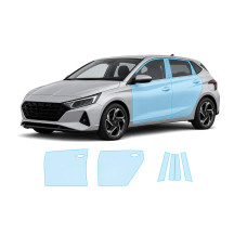 Антигравийная защитная бронепленка по лекалам для Hyundai i20 III 2020- зоны дверей и стойки окон