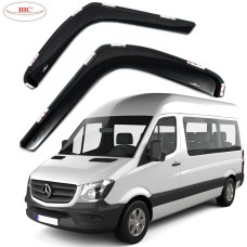 Дефлектори вікон вітровики HIC для Mercedes Sprinter (W906) / Crafter 2006- Вставні Оригінал (MB27-IN)