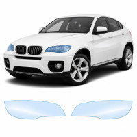 Антигравійна захисна бронеплівка за лекалами для BMW X6 E71 2008-2014 - оптика (фари та ПТФ)