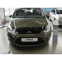 Дефлектор капота мухобойка Ford S-MAX 10- темный