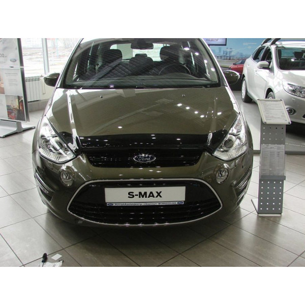 Дефлектор капоту мухобійка для Ford S-MAX, 10- темний