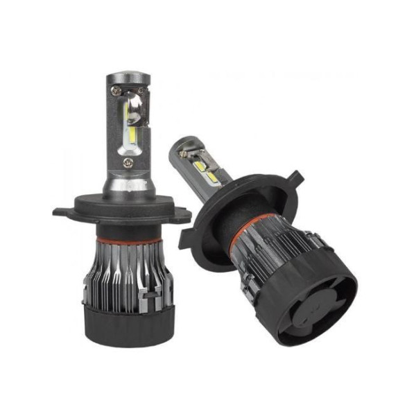 LED лампи автомобільні H4 FORT F2 радіатор+кулер 4000Lm/CSP/30W/5000K/IP65/9-16V 2 шт